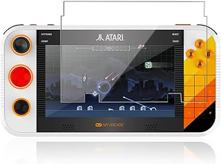 My Arcade Atari Go용 액정보호필름 1팩, 강화 유리 게이머 액정보호필름, 9가지 경도 HD 투명 긁힘 방지 기포 방지 보호 필름