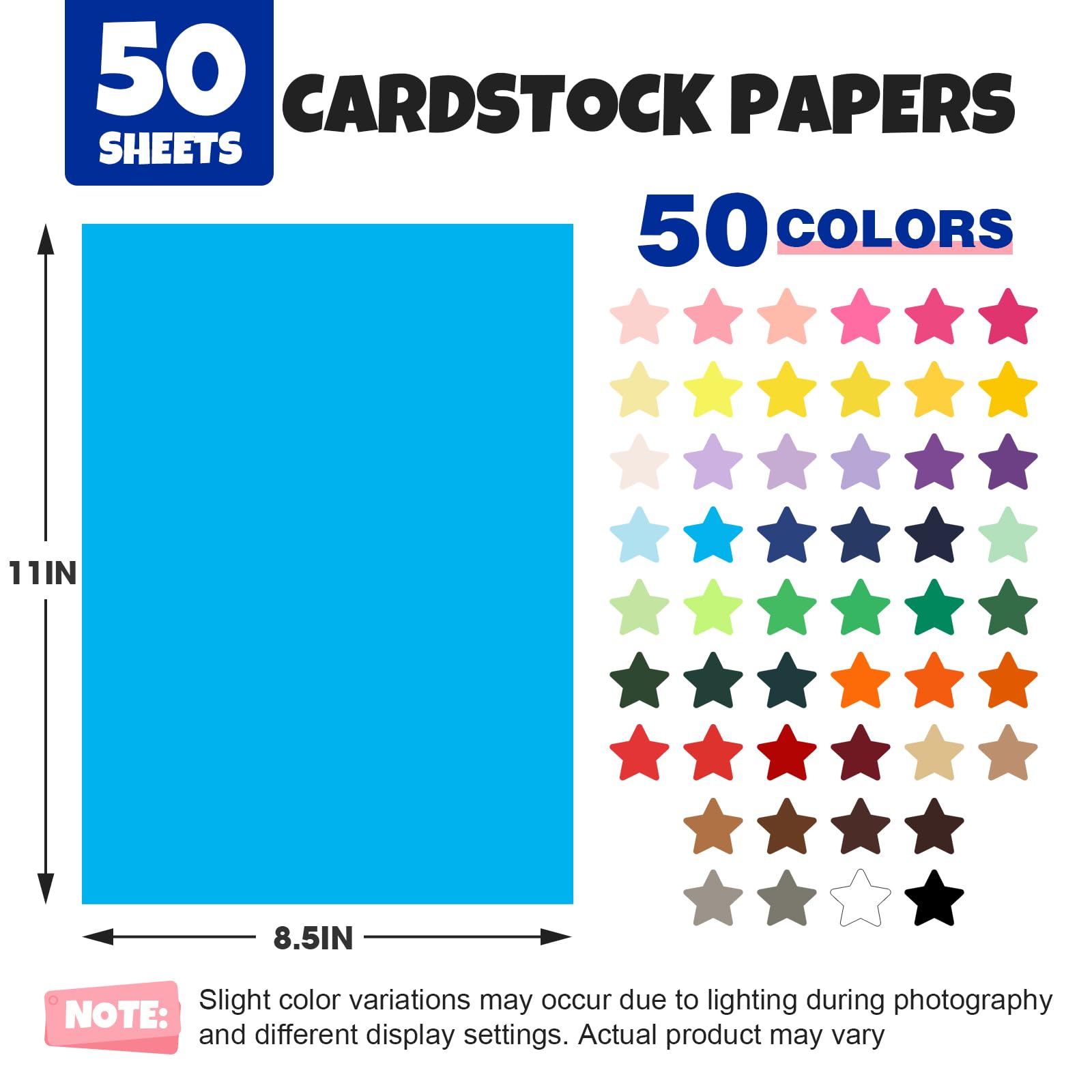 Colorful Cardstock - 50 Sheets Assorted Colors -2 Colorful Cardstock - 50 Sheets Assorted Colors -2