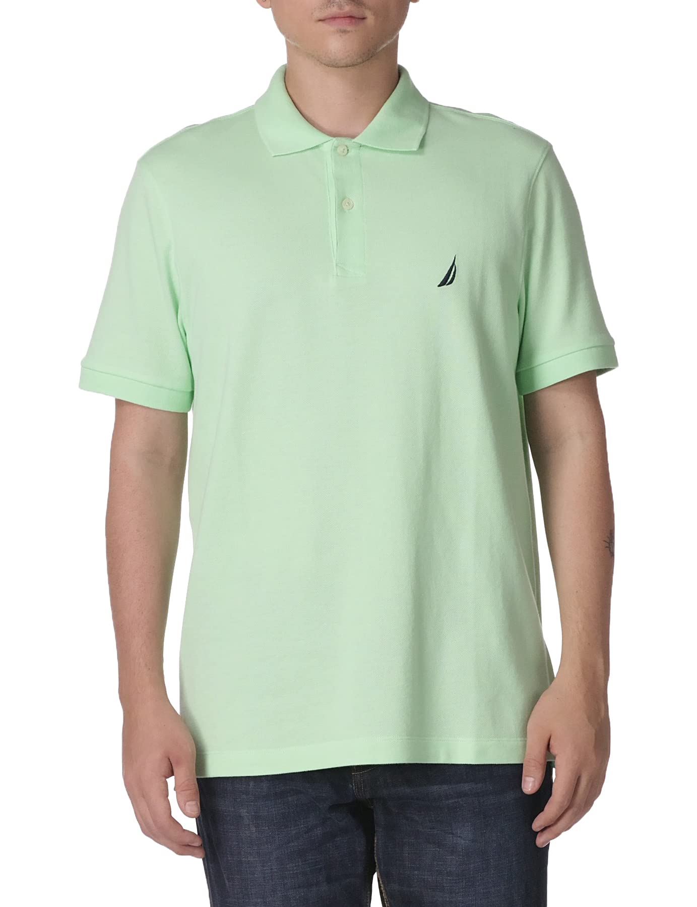 Nautica Men's Solid Pique Polo