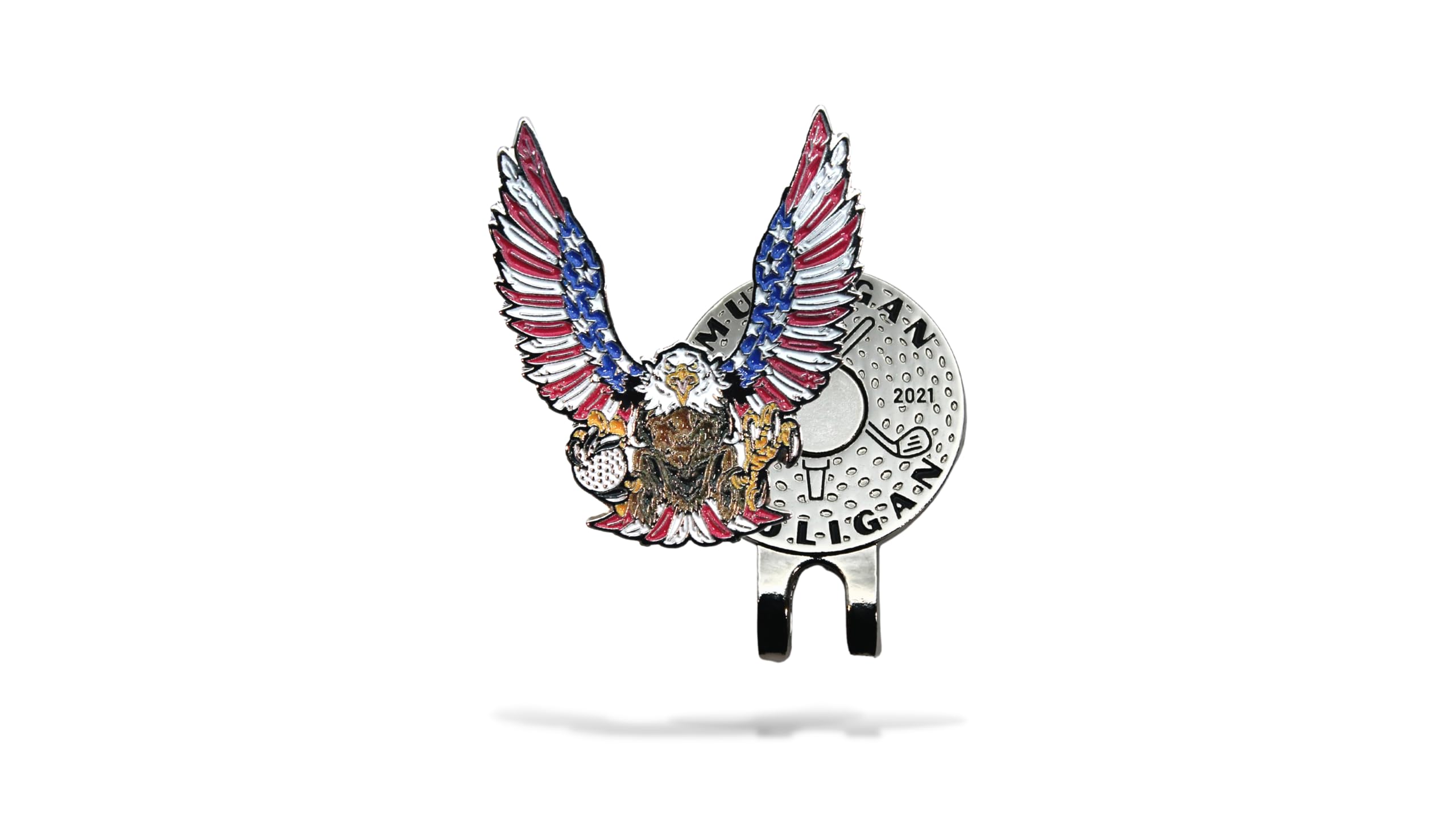 MULLIGAN HOOLIGAN Eagle Golf Ball Marker + Magnetic Hat Clip, Funny and Unique Golf Gifts, Premium Quality, The Perfect for Your Favorite Golfer, Golf Accessories for Any Occasions