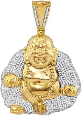 Laughing buddha gold pendant Clearance