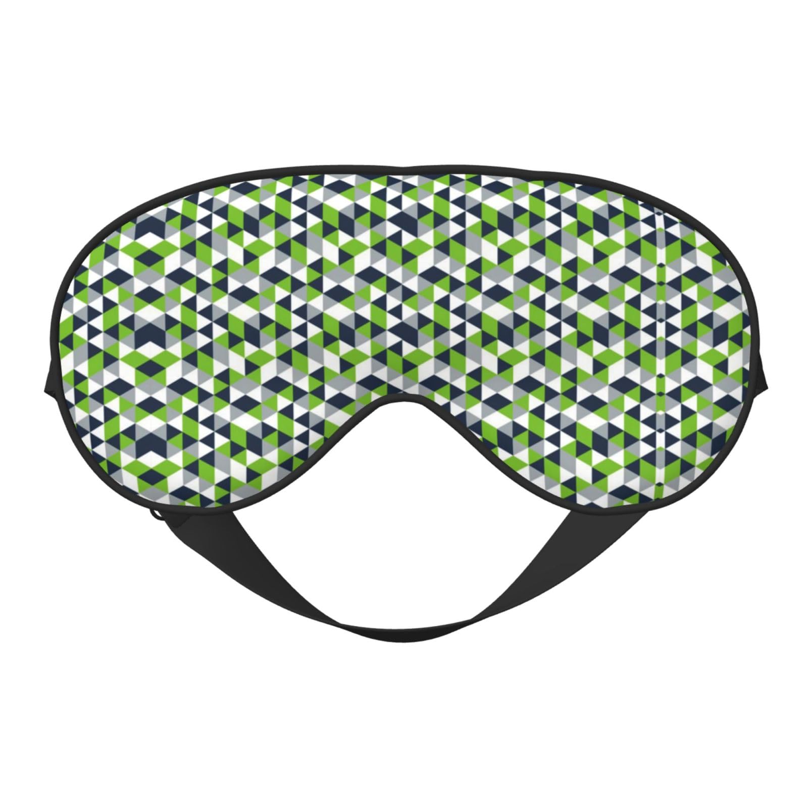 Sleep Mask Geometric Seahawk Breathable Blackout Eye Mask for Women Men Shade Cover Sleeping Eye Cover
