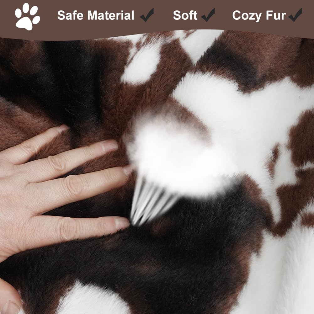 Small Dog Bed Washable Pet Bed for Puppy/Cats Soft Crate Mattress Pet Pillow Cushion for Crate, White&Coffee - Image 4