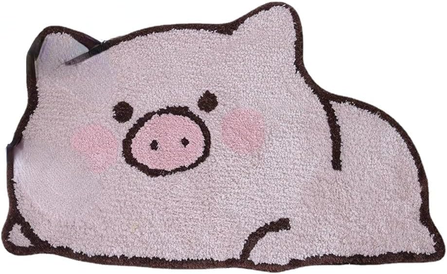 Cute Bath Mat Cat Dog Bear Rug Water Absorption Non Slip Mat Soft Machine Wash Rug Mat for Bedroom Bathroom Toilet Floors Kitchen 20x31 (Duck)