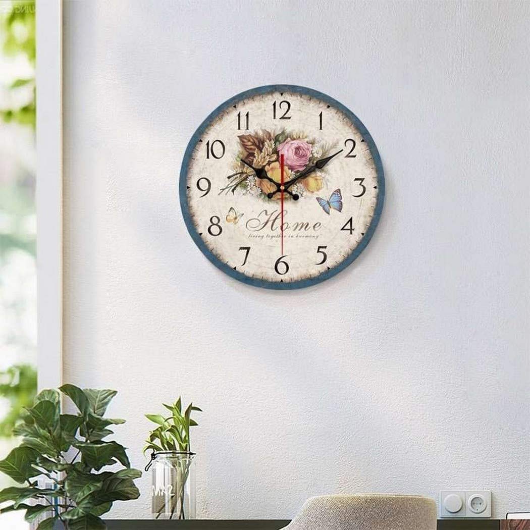 Ohne Tickgeräusche Wanduhr, 10 Z0ll/25.4cm Runde Wanduhr