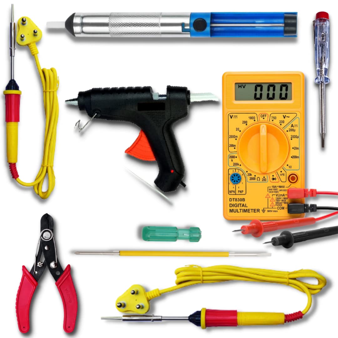 See full amazon price history chart for Gilhot® 8-in-1 Soldering Iron Kit Set With 25w Soldering Iron, 40w Glue Gun, and Multimeter - Complete Starter Combo for Beginners and Intermediates (Pack of 8) Gilhot® 8-in-1 Soldering Iron Kit Set With 25w Soldering Iron, 40w Glue Gun, and Multimeter - Complete Starter Combo for Beginners and Intermediates (Pack of 8) (B09CPTSQ8M) Amazon Price History, Amazon Price Tracker