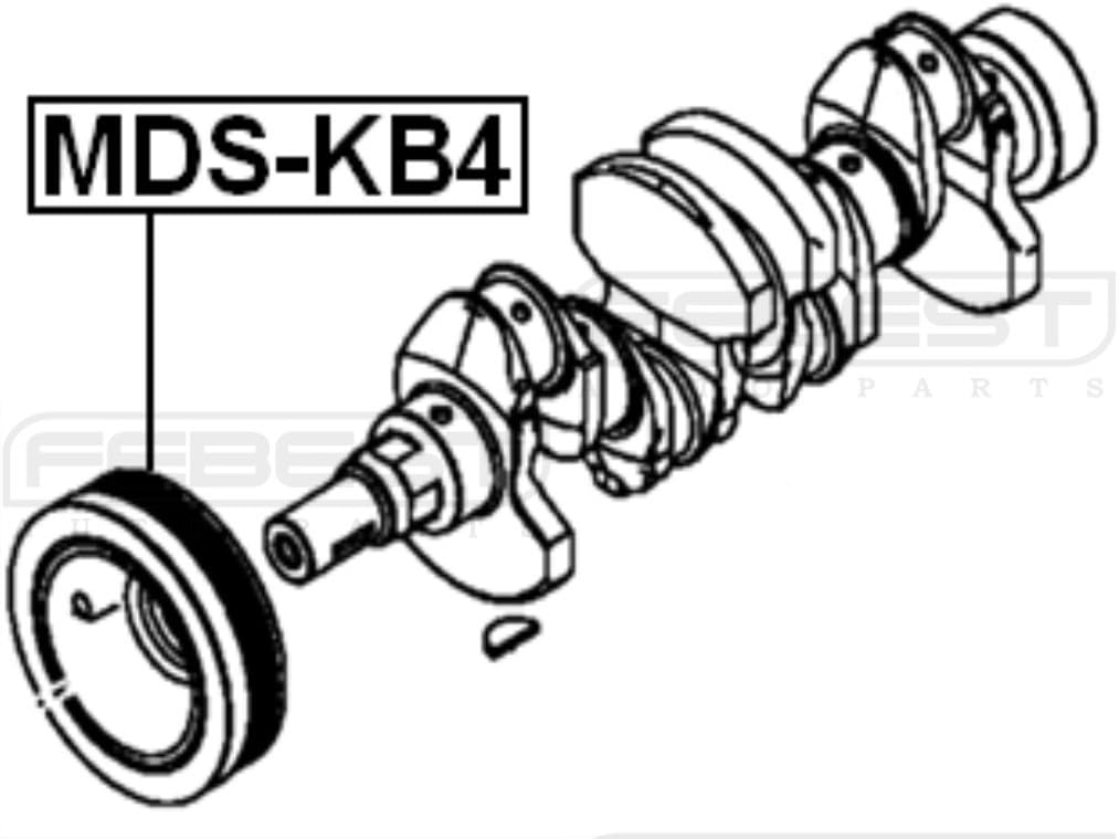 1104A013 / 1104A013 - Crankshaft Pulley Engine For Mitsubishi