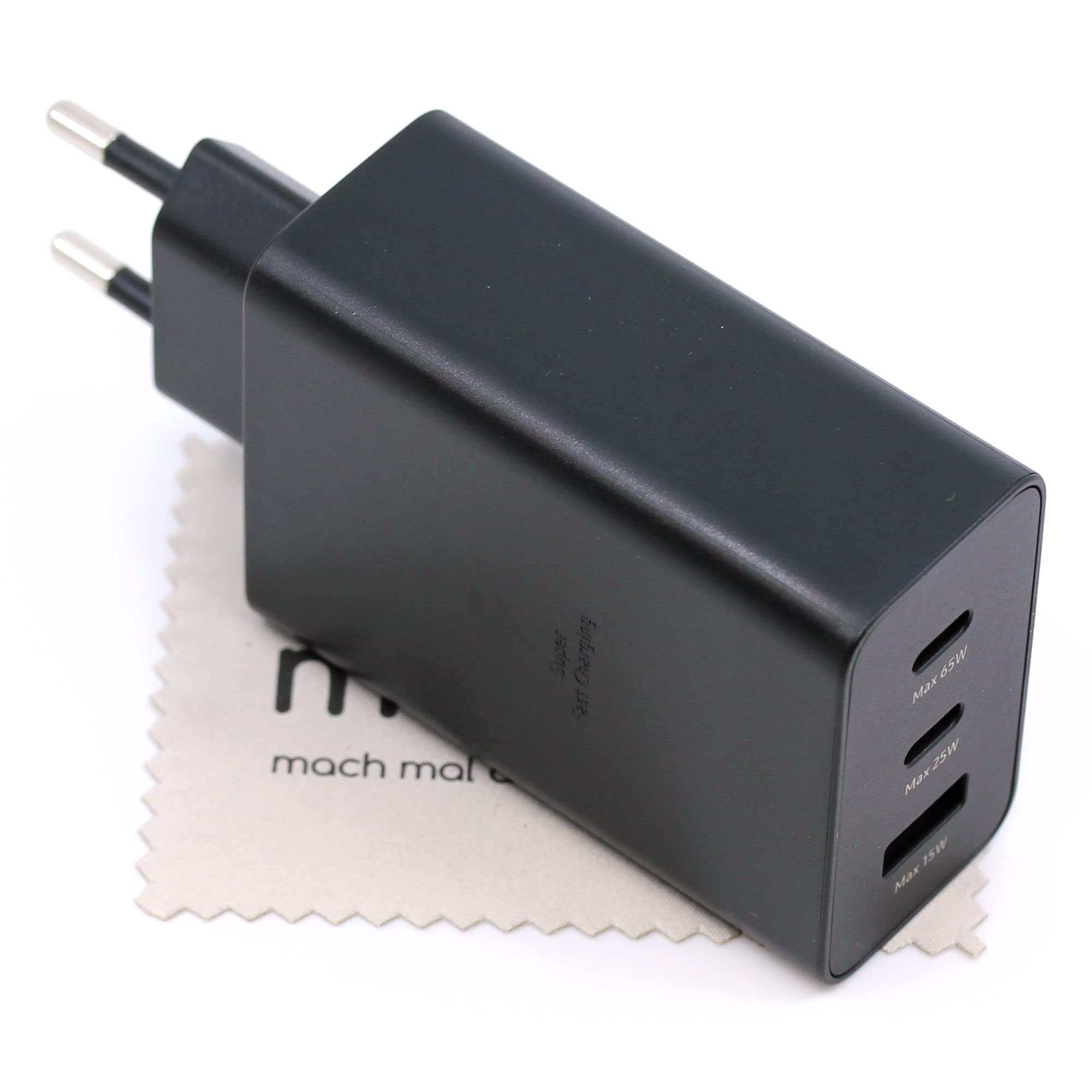 Chargeur pour Samsung S22 Ultra S22 Plus 65W USB-C avec Chiffon mungoo