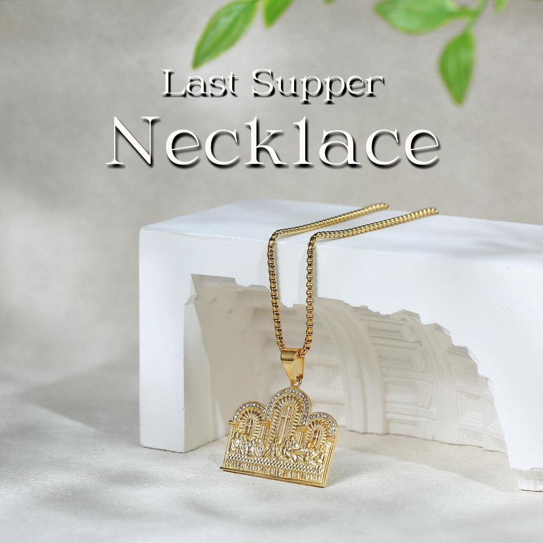 Real 14k Solid Chain Last Supper Charm Set Miami Cuban Link 6mm Neckla Pendant 1 Real 14k Solid Chain Last Supper Charm Set Miami Cuban Link 6mm Neckla Pendant 1