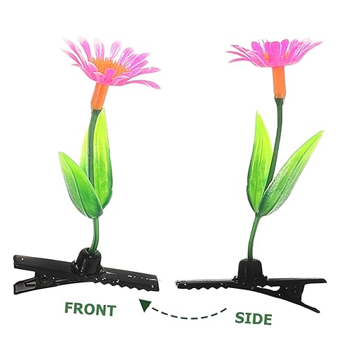 Miniatura 2 de FOMIYES Accesorios para el cabello para niñas, 30 unidades, pinzas para el pelo de plantas de simulación, brotes de frijoles, pinzas para el cabello