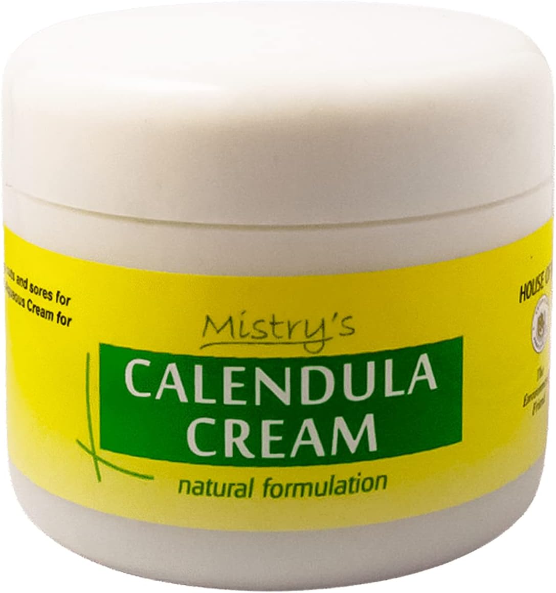 Mistry's Calendula Cream 50g - Calms & Hydrates, Muti-Purpose Skin Cream for Healing Cuts, Sores and Treating Rough Skin - Additive Free, Vegan,