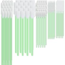 Cleaning Swab Kit 130 Pcs,Multi-Purpose Cleanroom Foam Tip,Square Round Cleaning Swabs 5 Types Lint Free Swabs for Inkjet Printer, Print Head Optics Lens Camera Optical Equipment Automotive Detailing