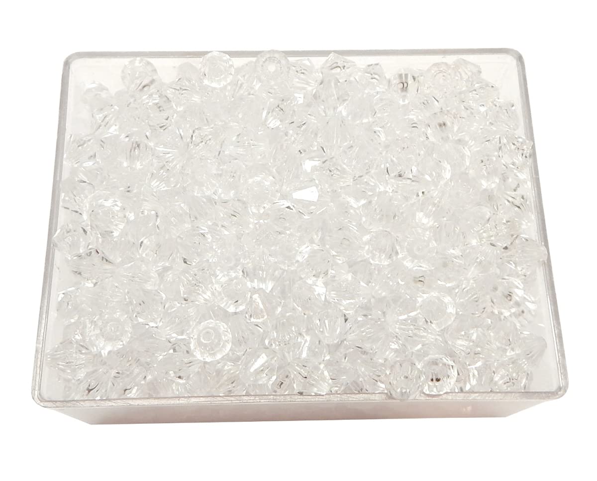 Perlin Preciosa Boheemse kristallen kralen, 6 mm, dubbele kegel, kleurrijke mix, kralenset, Tsjechische parels, geslepen glas, bicone kralen, 50 stuks