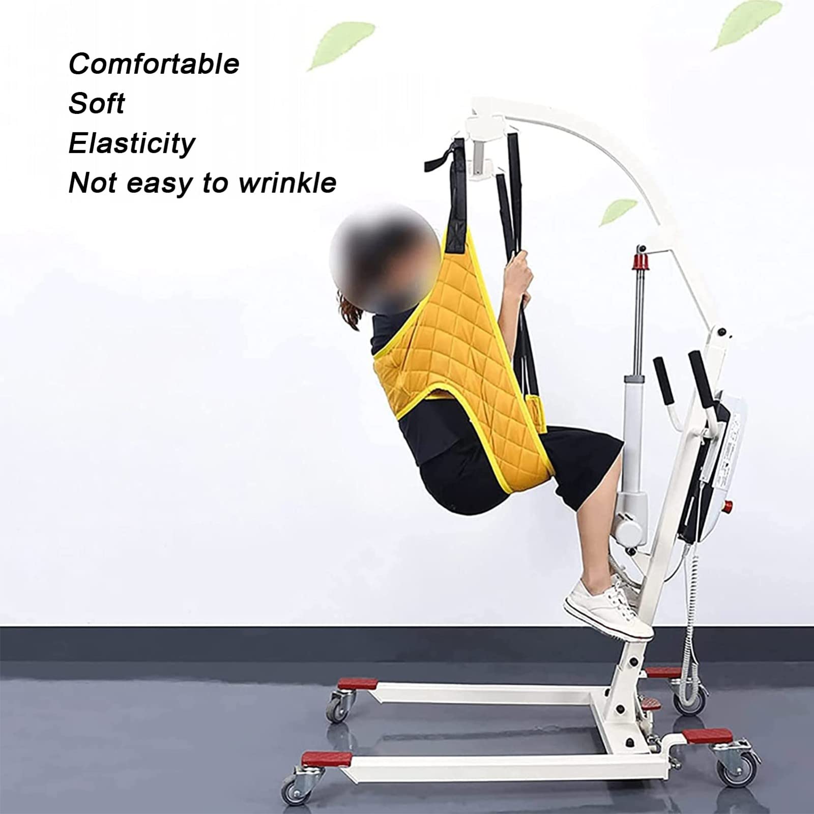 Arnés de Elevación Paciente de Cuerpo Completo,Eslinga De Transferencia Paciente,Paciente Honda Levantador Grúa Arnés para Traslados,Eslingas de Ducha para Piernas Divididas Discapacitados