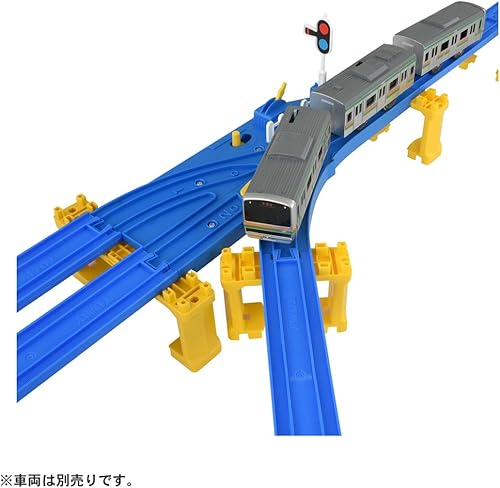 Miniatura 2 de Takara Tomy HO Scale - Pista de tren de plástico mediano con riel medio recto (R-16)