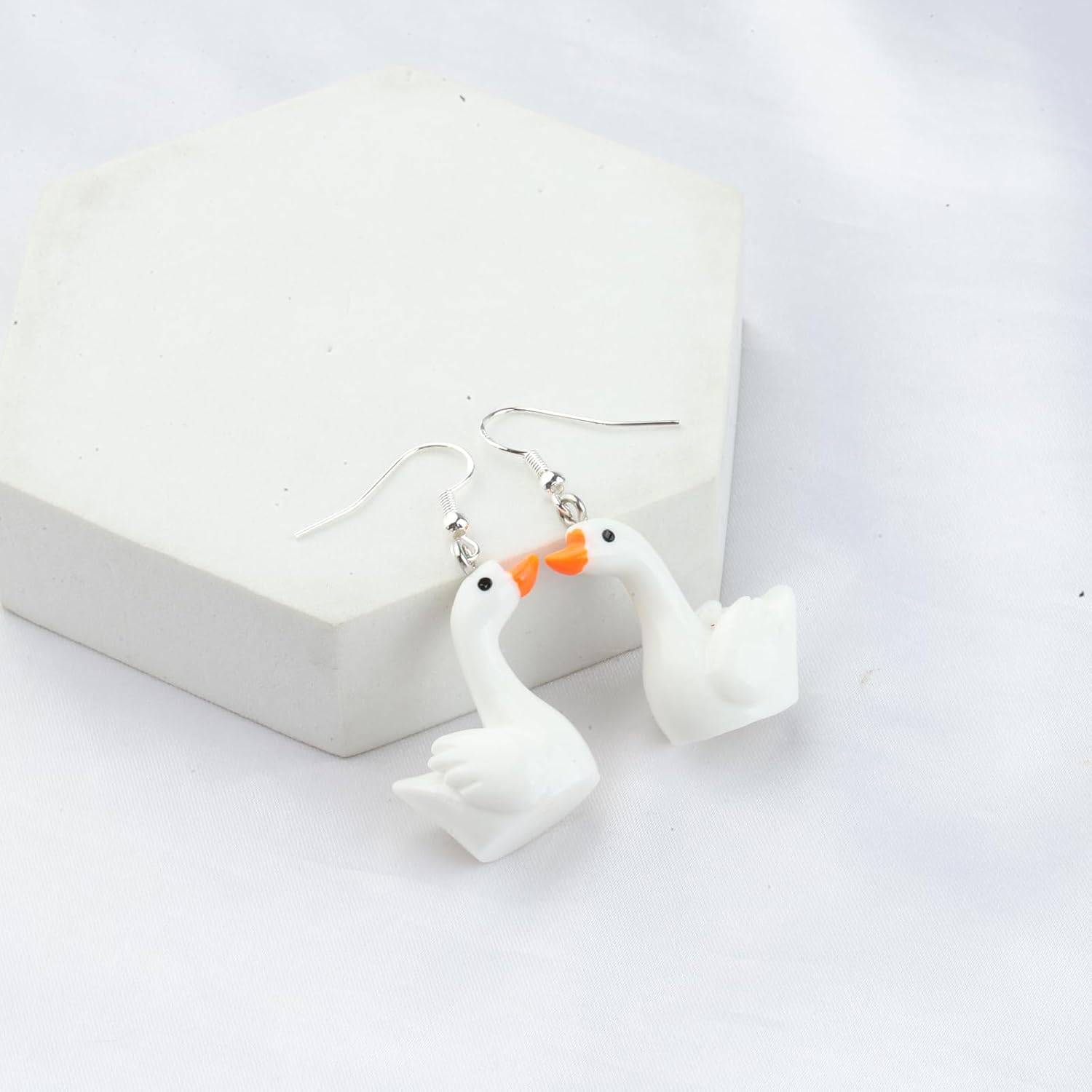 CENWA Funny Goose Earrings Goose Game Lover Gift Animal Dangle Earrings Gift for Goose Lover - Image 4