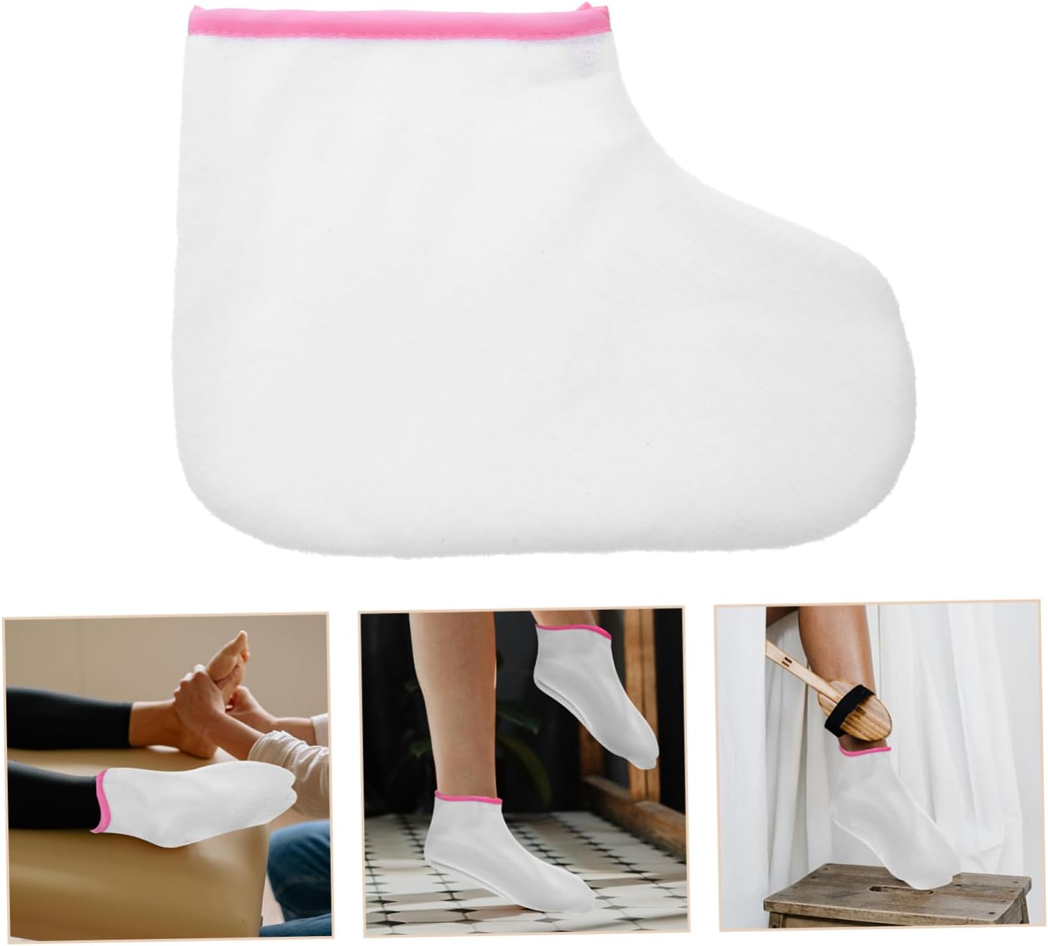 2pcs Paraffin Wax Foot Liners for Reusable Covers for Salon and Home Use Soft and Comfortable for Pedicure Treatments and Moisturizing Feet