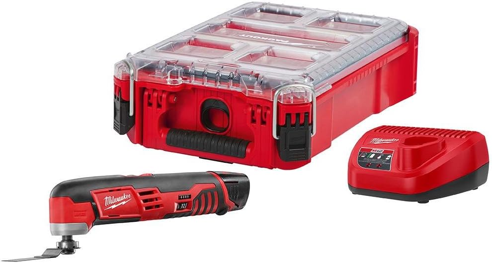 Milwaukee M12 12-Volt Lithium-Ion Cordless Oscillating Multi-Tool Kit with (1) 1.5Ah Battery, Charger and Packout Case