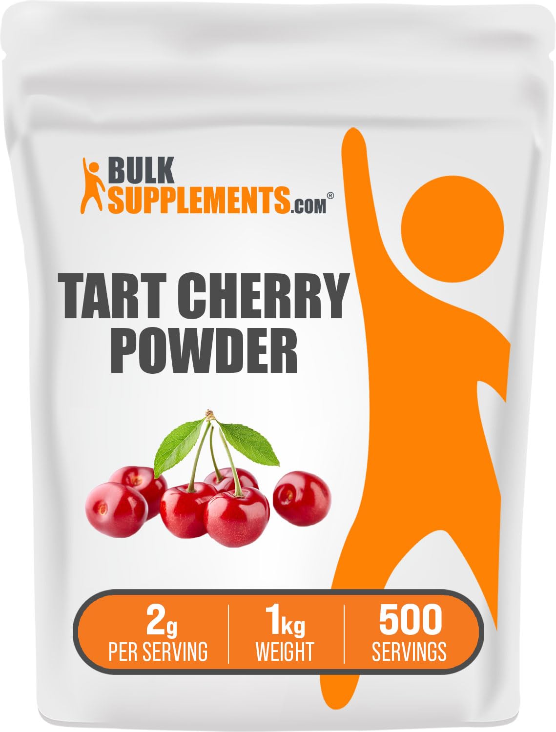 BulkSupplements . Com Cherry Pie Powder Fruit Powder, Tart Cherry Supplements Source Antioxidant, Gluten Free & No Added Sugar, 2G Per Serving, 2.2 Lbs (Pack of 1)