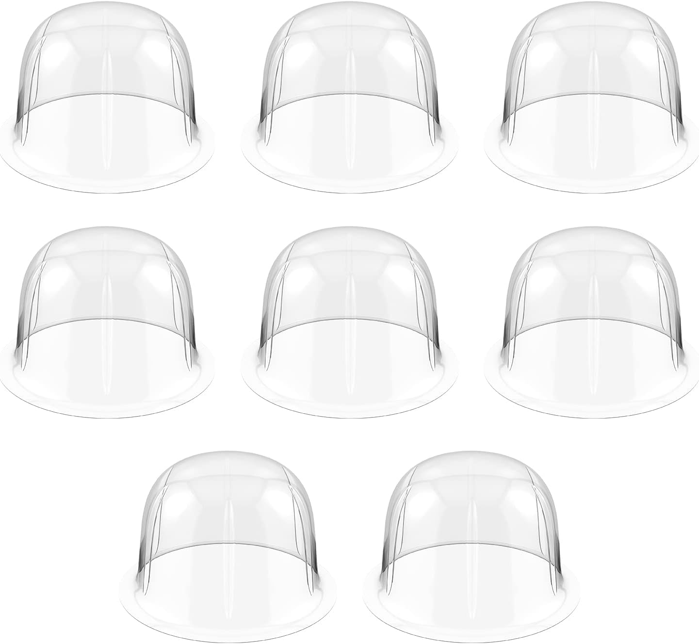 SOIMISSSOIMISS 8Pcs Plastic Hat Stand Rack Tabletop Hat Holders Display Wig Stand Hat Cap Rack Wig Holder for Home Travel 57CM White