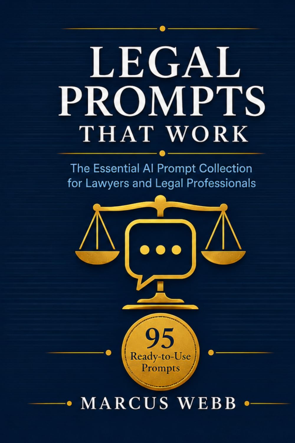 Legal Prompts That Work: The Essential AI Prompt Collection for Lawyers and Legal Professionals: 95 Ready-to-Use Prompts with ChatGPT, Claude and All AI Models — Legal Research, Contract Drafting
