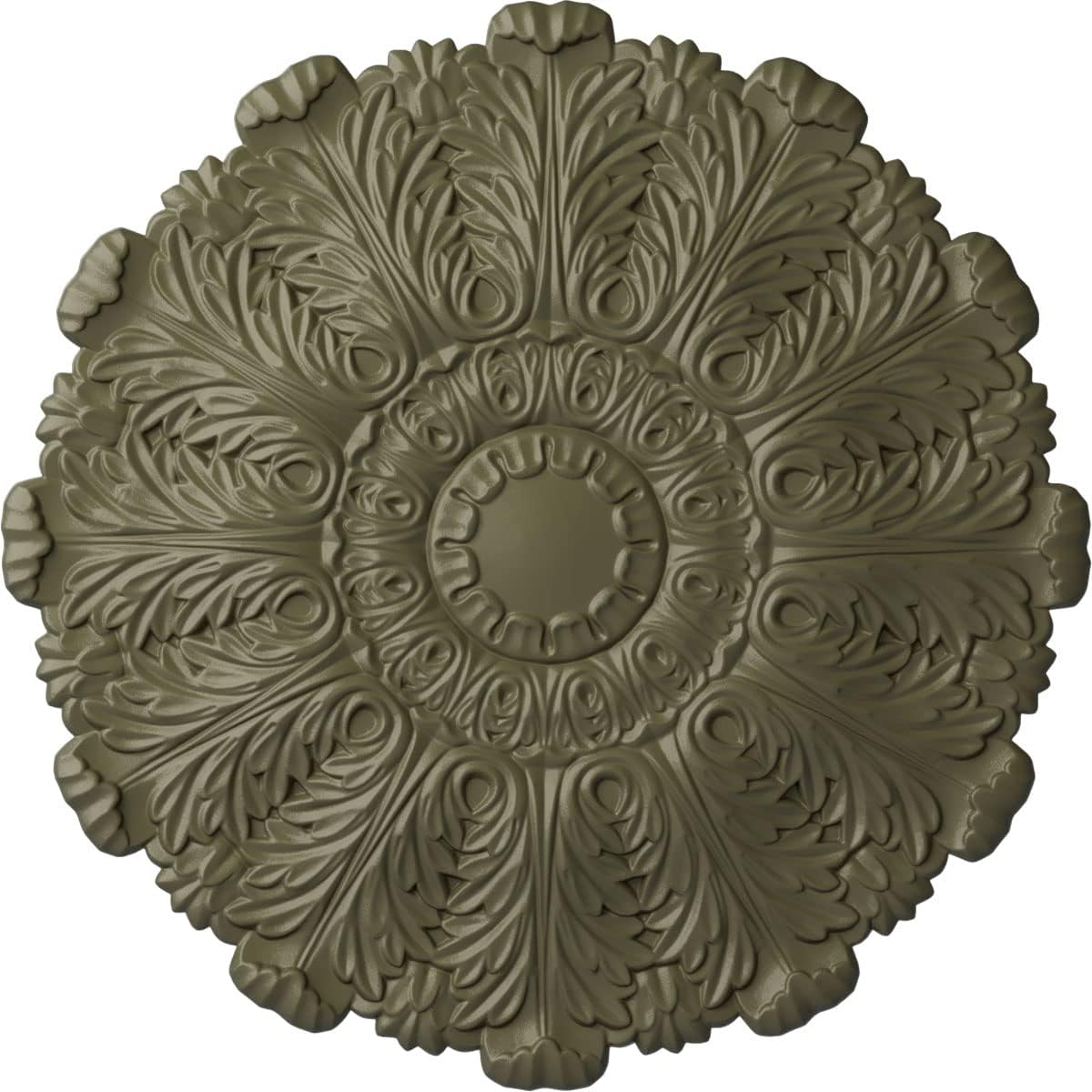 31"OD x 1 1/2"P Durham Ceiling Medallion (Fits Canopies up to 4 1/4"), Hand-Painted Spartan Stone