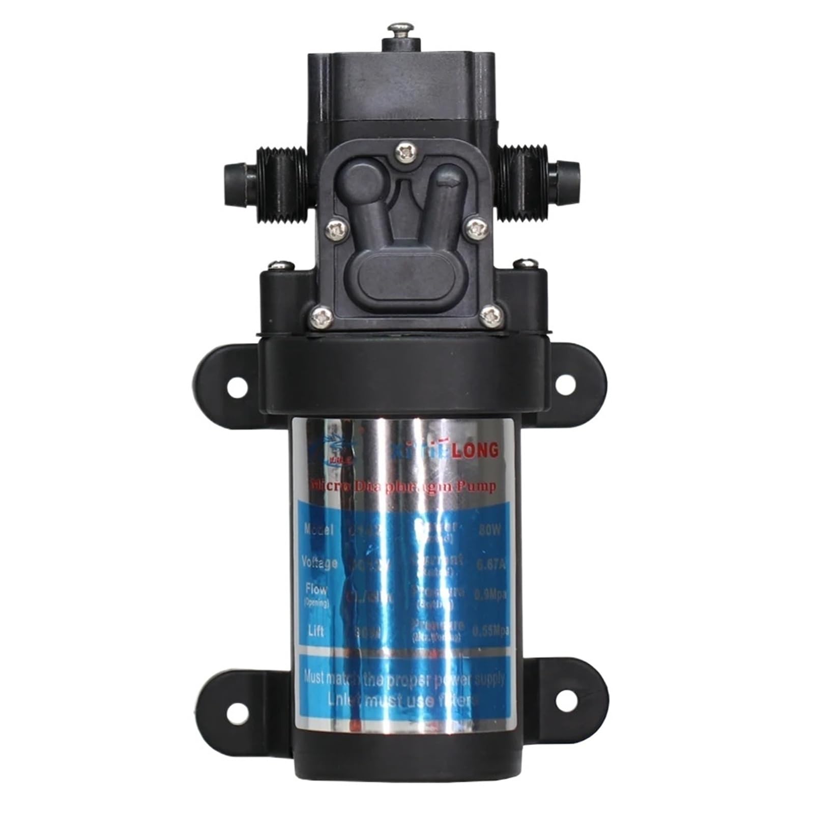 Pompe à eau 12V auto-amorçante à membrane pour arrosage