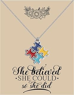 Autism Awareness Bracelet Puzzle Autism Autistic Gift Autism Teacher Jewelry (autism card ne)