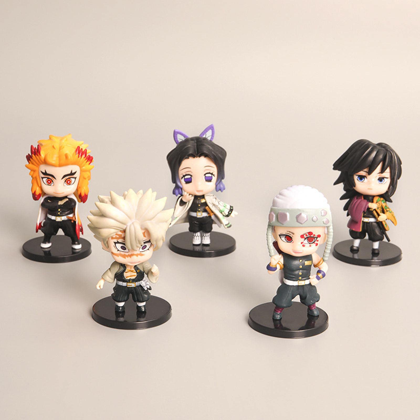 5 Pieces Cute Anime Action Figure Set,Cartoon Doll Statue Game Figure Model,Drawing Room Ornaments Collection PVC,A Gift for Boys and Girls Anime Fans