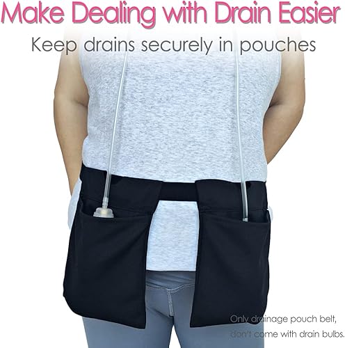 Miniatura 4 de Soporte de drenaje transpirable después de abdominoplastia mastectomía drenaje bolsa de secado rápido cinturón suministros malla nefrostomía ducha