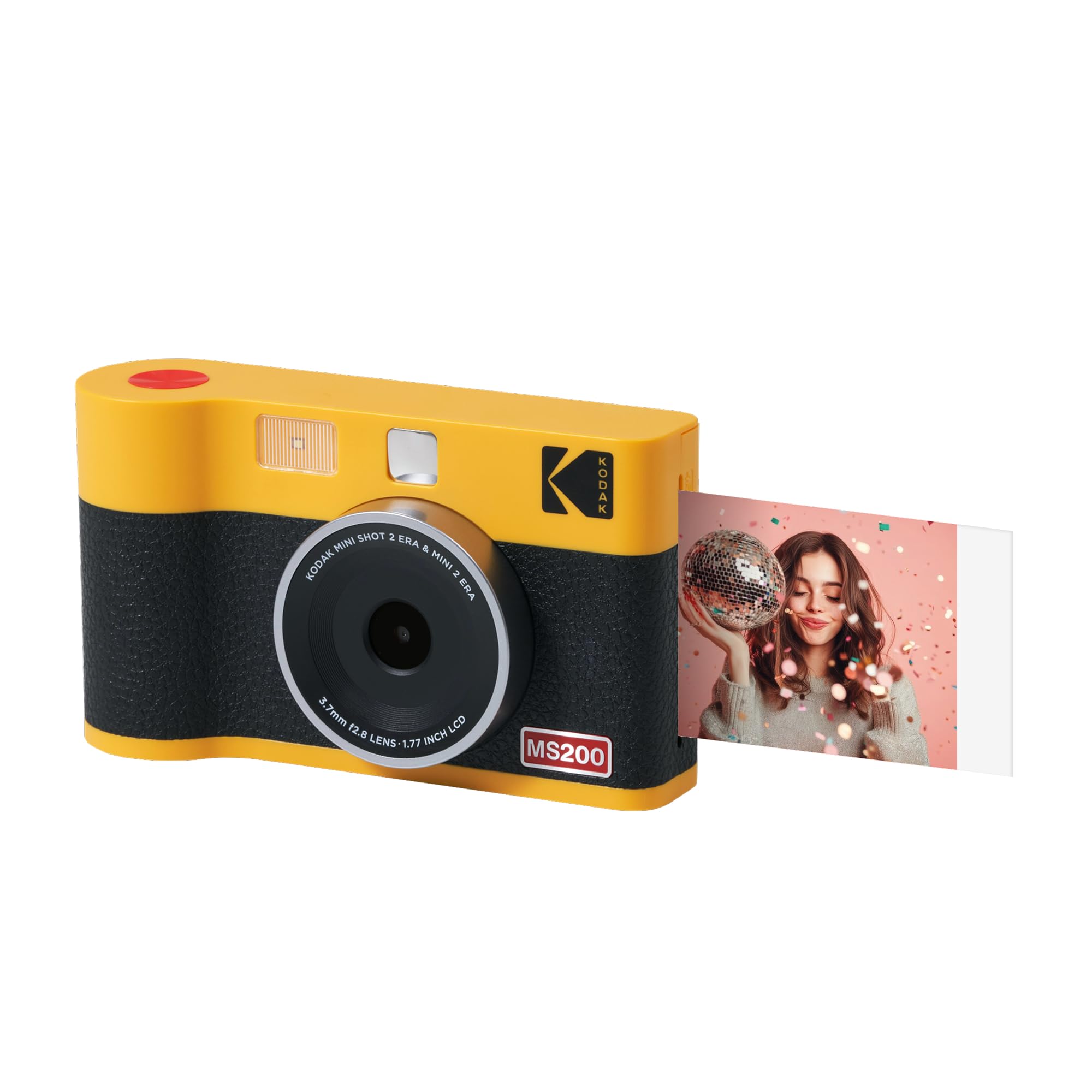 KODAK Mini Shot 2 ERA 4PASS - Fotocamera istantanea 2 in 1, 5,3 x 8,6 cm, colore: Giallo