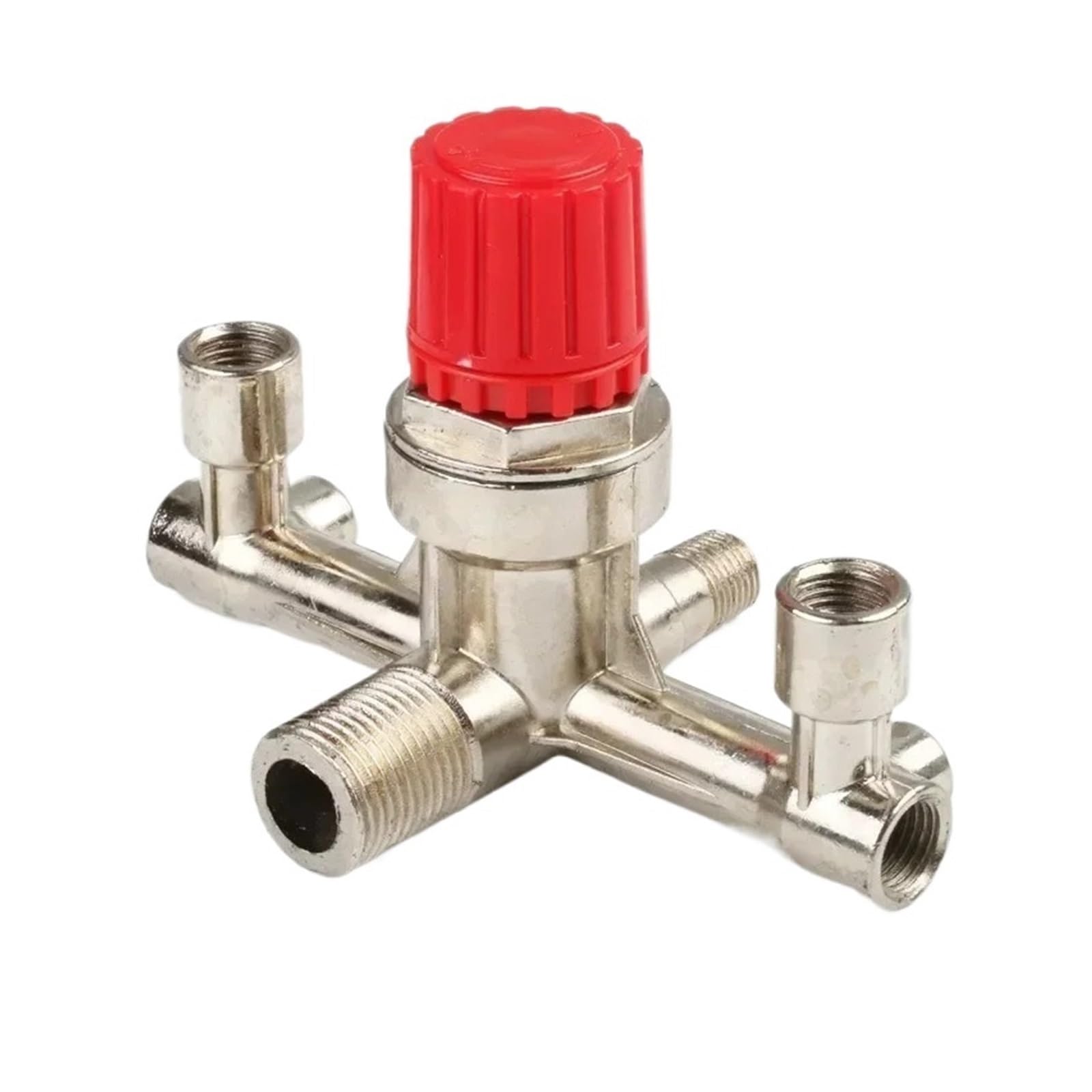Air Compressor Pressure Regulator Valve Double Outlet Tube for Piston