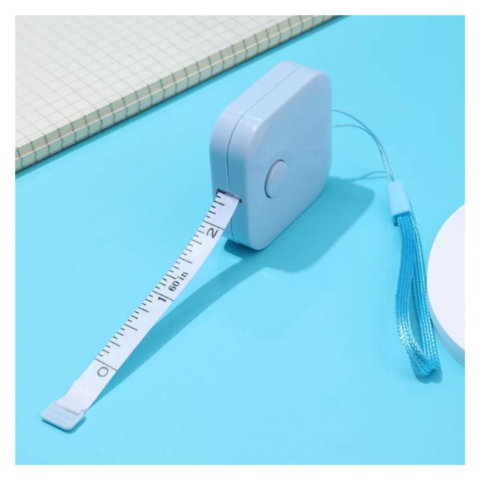 Cinta métrica compacta de Mano, escuadra Flexible, Doble Escala, autobloqueante y retráctil.