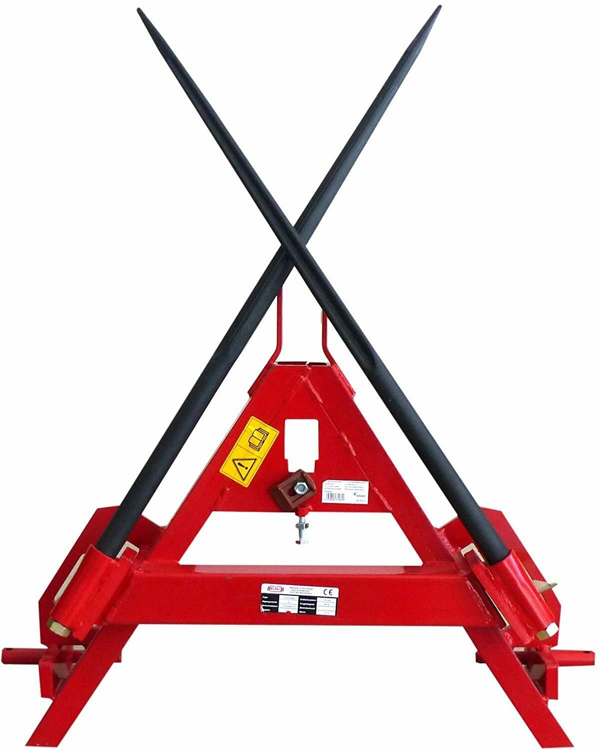 Ama Triangolo per Trasporto Rotoballe con Attacco a Tre Punti Categoria I e II – Compatibile con Punta Ø 36 mm, Larghezza 1 m, Altezza 72 cm, Peso 43 kg