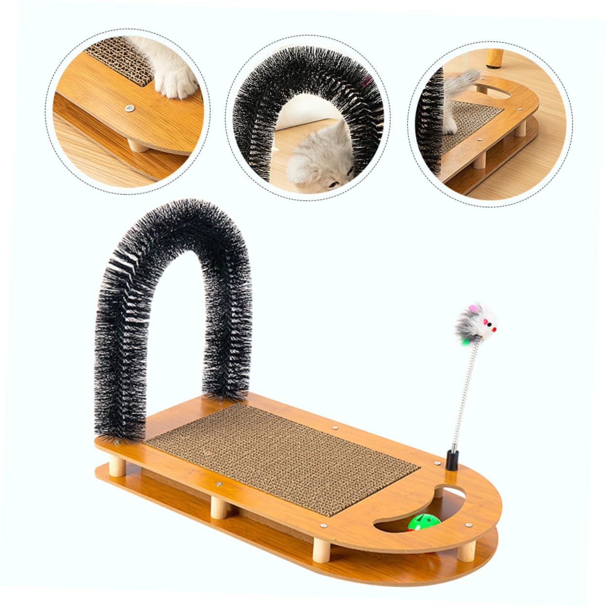 Toyvian Griffoir pour Chats Et Chatons Jouet Circuit à Balles Tapis Résistant à Usure Pratique Et Ludique pour Chats