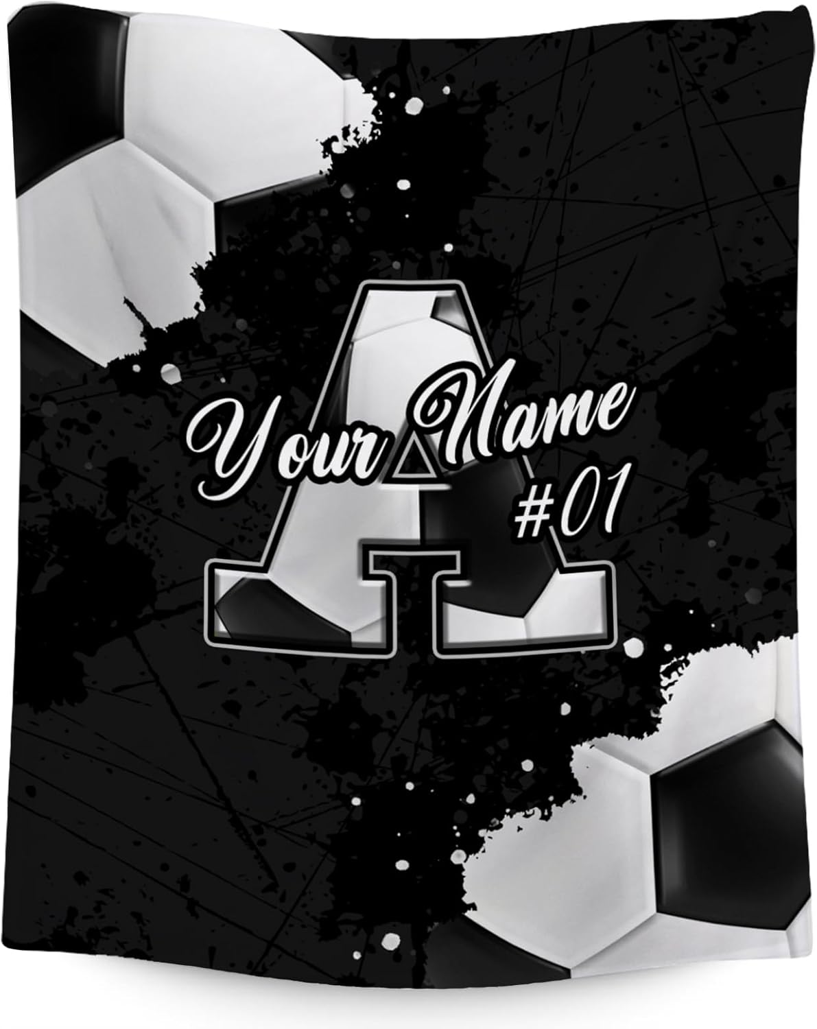 Personalized Baseball Blanket - Custom Initial Name Gifts for Boys - Soft Sports Flannel Throw for Adults - 60x80 Inches Large Blanket - Cool Ideas Decoration for Baseball Lovers