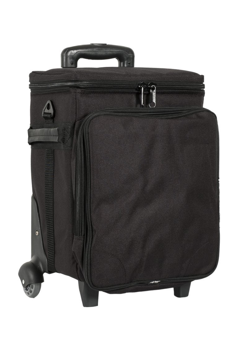 Wow Traveler - Insulated Six Bottle Wine on Wheels (Black)