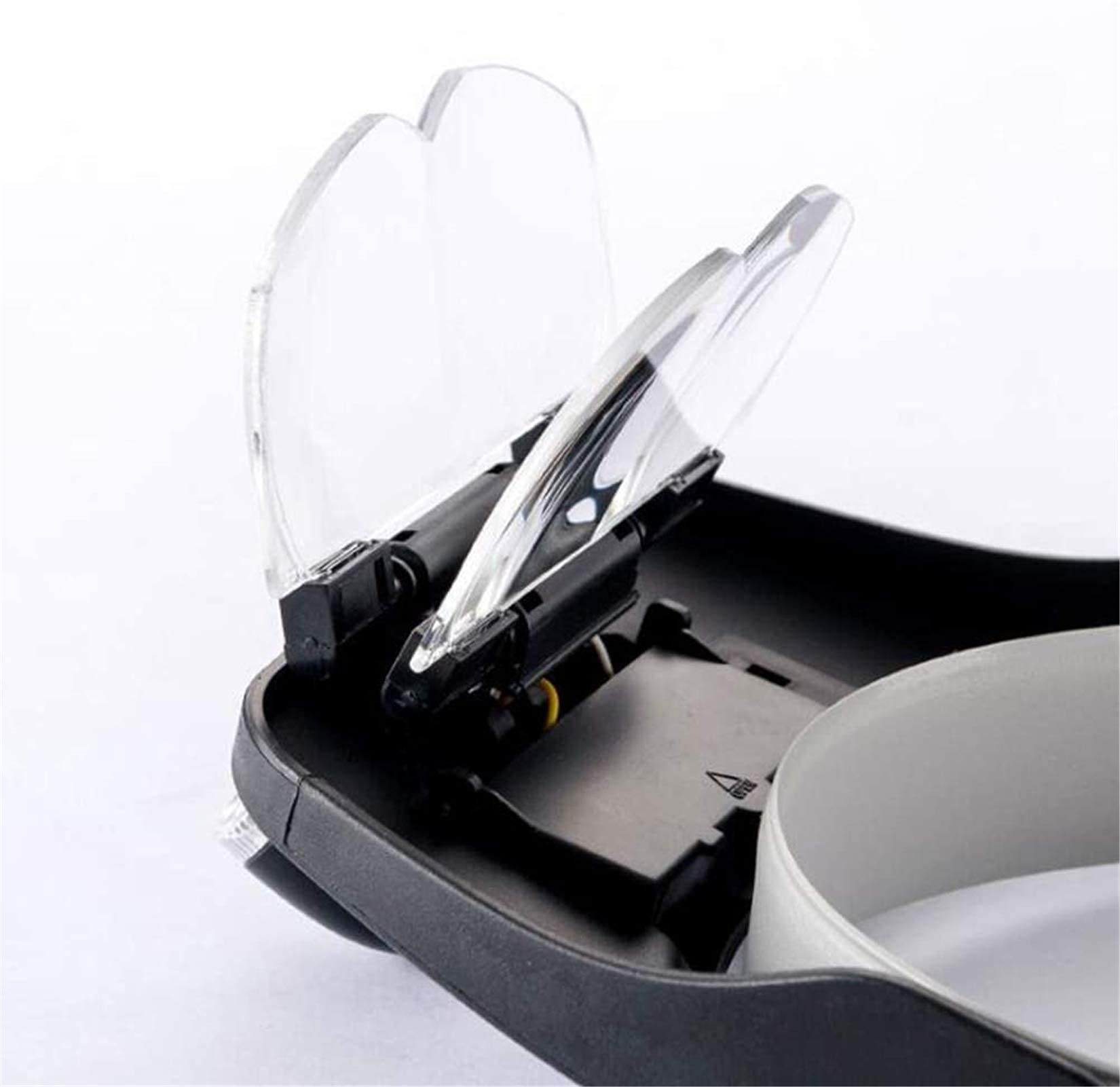 Lupa de diadema, lupa digital de mano, lupa de diadema reemplazable, lente HD, para hombre viejo, reparación de relojes de lectura con luz LED, lupa montada en la cabeza, lectura,