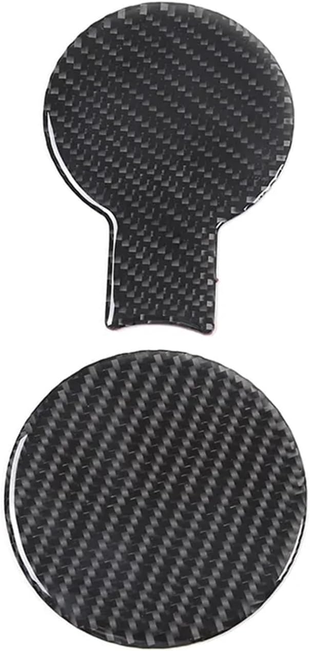 Soft Carbon Fiber Car Water Cup Holder Groove Pad Trim Sticker Car Accessories Compatible with Kia Soul AM 2009 2010 2011 2012 2013(Carbon Fiber)
