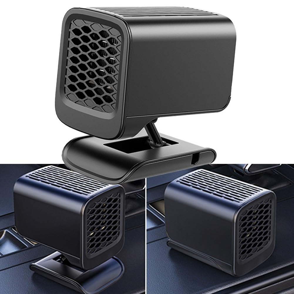 120W Elettrico Sbrinatore Sbrinatore Demister Portatile Raffreddamento Rapido Riscaldamento Auto Ventilatore Parabrezza Auto Sbrinatore con Base Girevole
