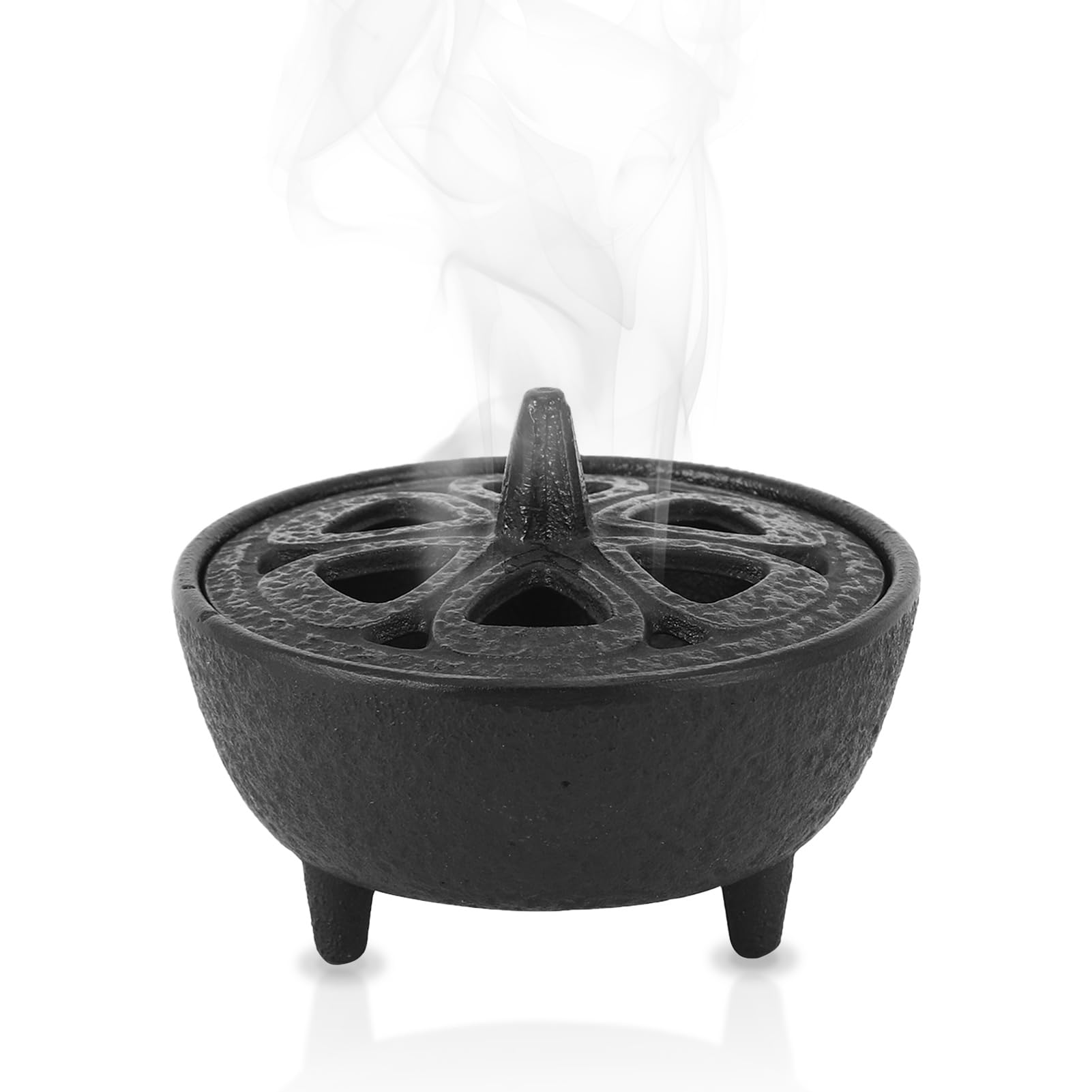 Bruciatore Incenso SUMNACON in Ghisa Nera - Porta Incenso Yoga e Spa