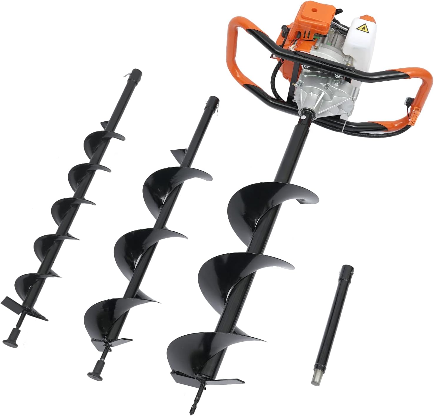 WUPYI2018 52CC Petrol Earth Auger Fence Post Hole Borer Ground Drill+4" 6" 8" Bits