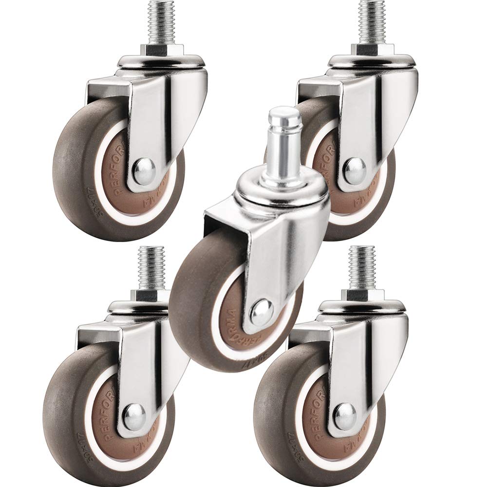 Buy Caster 5X Furniture For Office Chair Trolley, M10 Threaded Stem