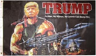 3x5 Trump No Man, No Woman, No Commie Can Stump Him 3'x5' Premium Quality Heavy Duty Polyester Indoor Outdoor Flag