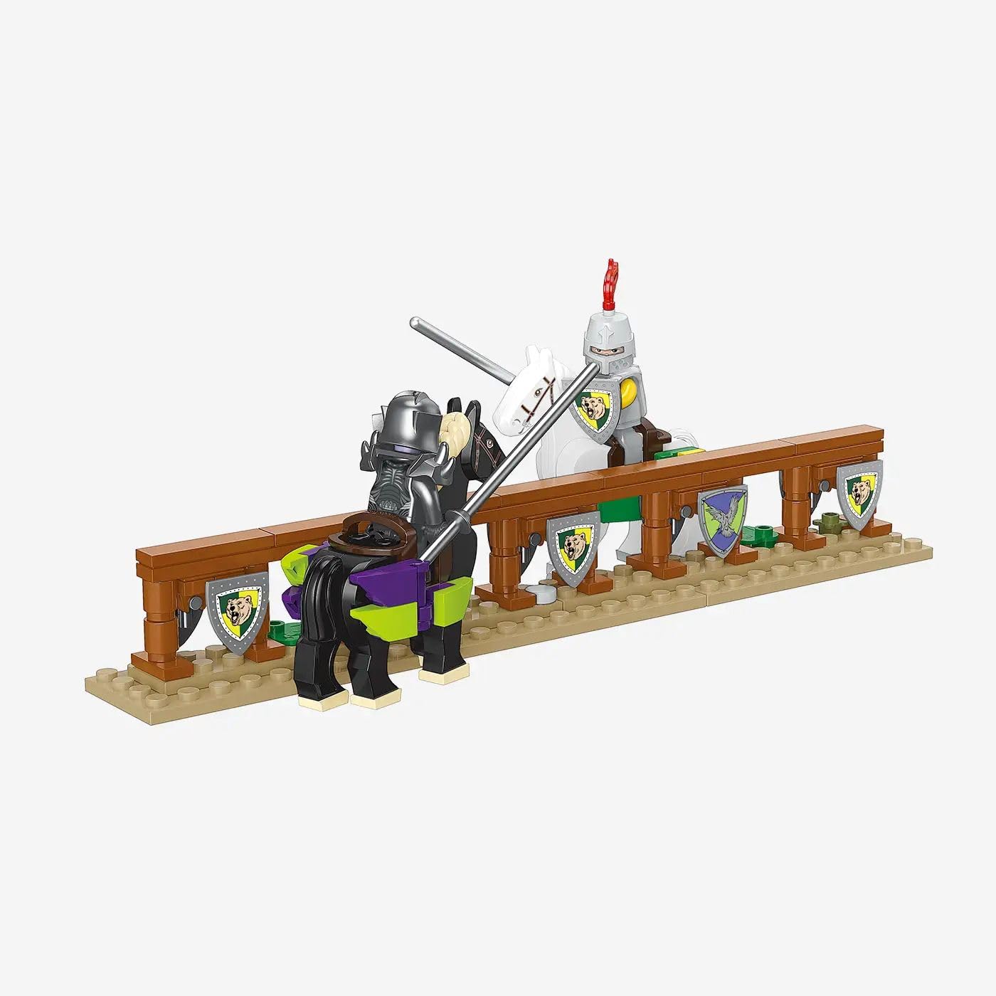 BlueBrixx Burg Bärenfels Ritterturnier, 953 Klemmbausteine, Minifiguren