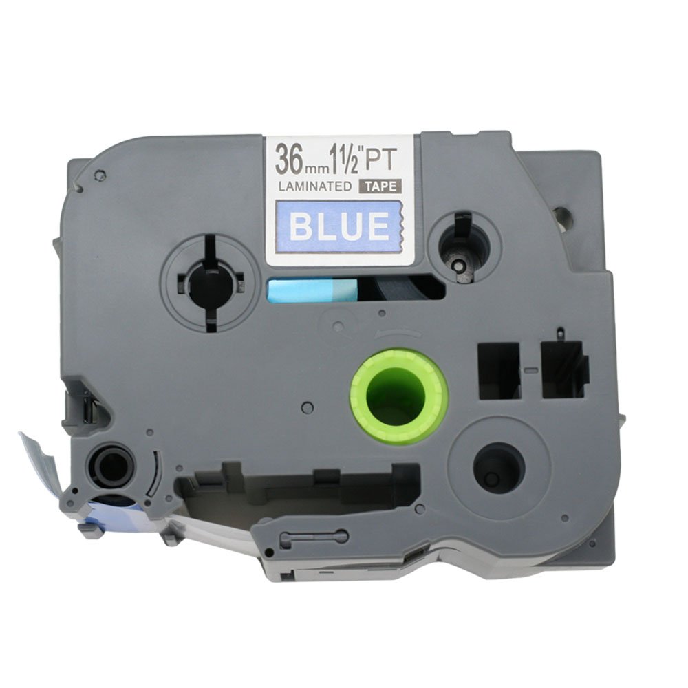 BROVACS 1 Pack White on Blue Label Tape Compatible for Brother P-Touch TZ 565 TZe 565 36mm 1 1/2" OPA1156E