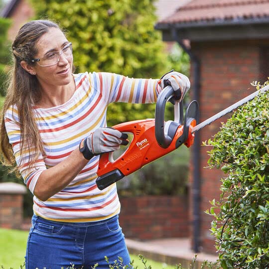 Flymo FLY097 Comfort Gardening Gloves - Large - 529873290, Grey, Orange and Black, 12 - Image 2