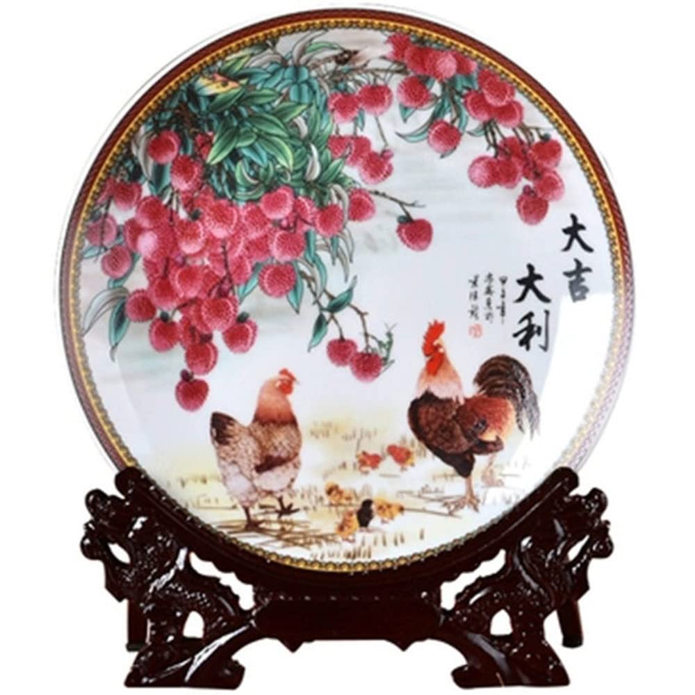 BKHsgDXJ Decorative ceramics Decorative Ceramics Hanging Plates, Cera 10.2inch Jingdezhen Plate Ornaments