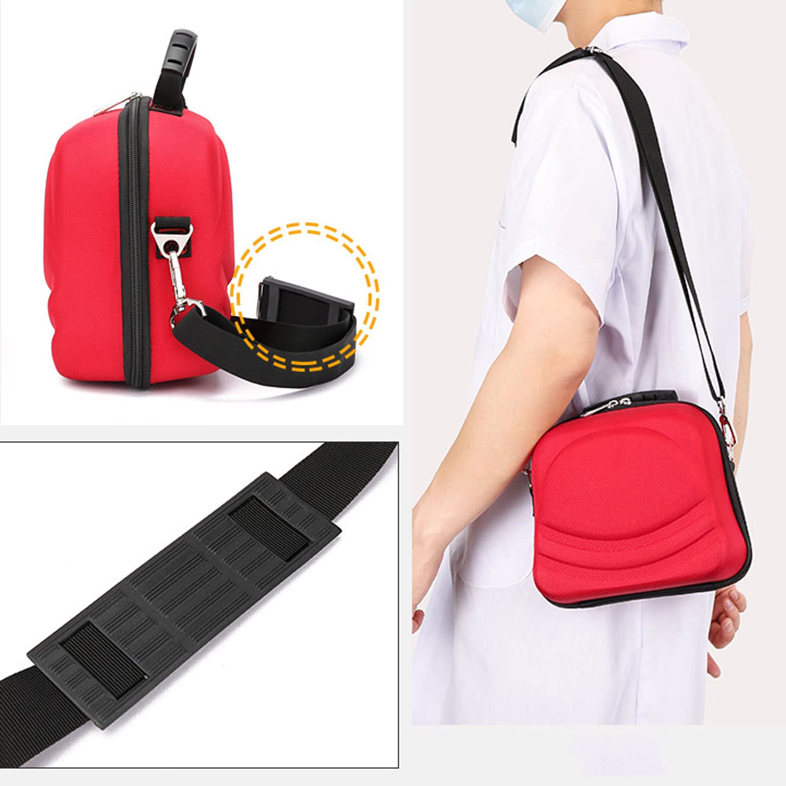 Puste apteczki pierwszej pomocy， Zestaw pierwszej pomocy Plecak Podróż Dom Kemping Praca Piesze wycieczki Polowanie Wakacje Wielokolorowy(Navy Blue)