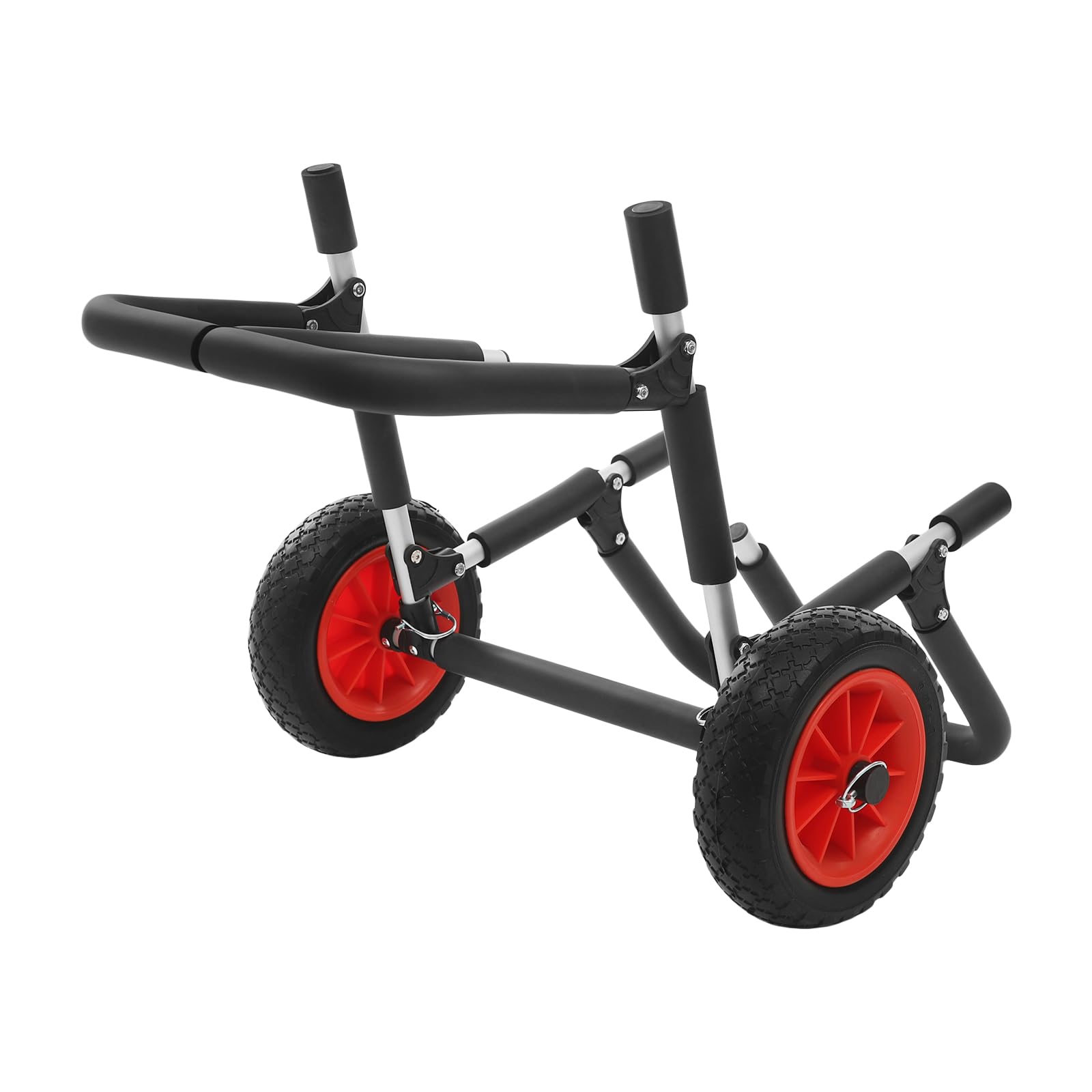 SUP wózek transportowy, udźwig 80 kg, wózek do transportu kajaków na 2 kajaki lub SUP, z pasami bezpieczeństwa
